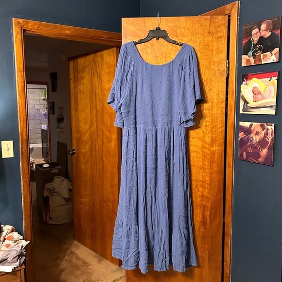 Baltic Born Felicity Smoked Dress, Blue - Picture 2 of 6